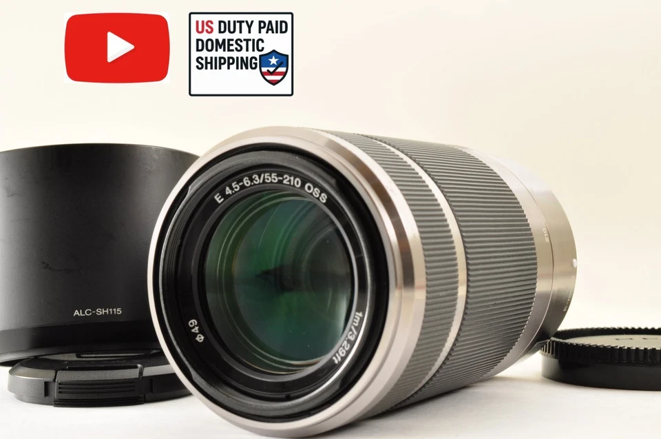 [Mint+] SONY E 55-210mm F4.5-6.3 OSS SEL55210 pour Sony E-Mount Expédié... - Photo 1/4