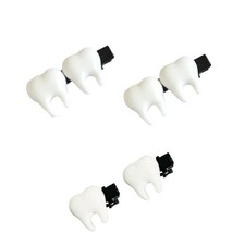 Tooth-Shaped Hair Clips for Women Novelty Teeth Barrettes, 3D Realistic