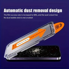 Easy Install Screen Protector for iPhone 16 15 14 pro max | Auto Tempered Glass