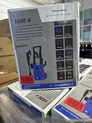 3000PSI Heavy Duty Electric Pressure Washer 2.4GPM 1600W Power Washer 23ft Hose
