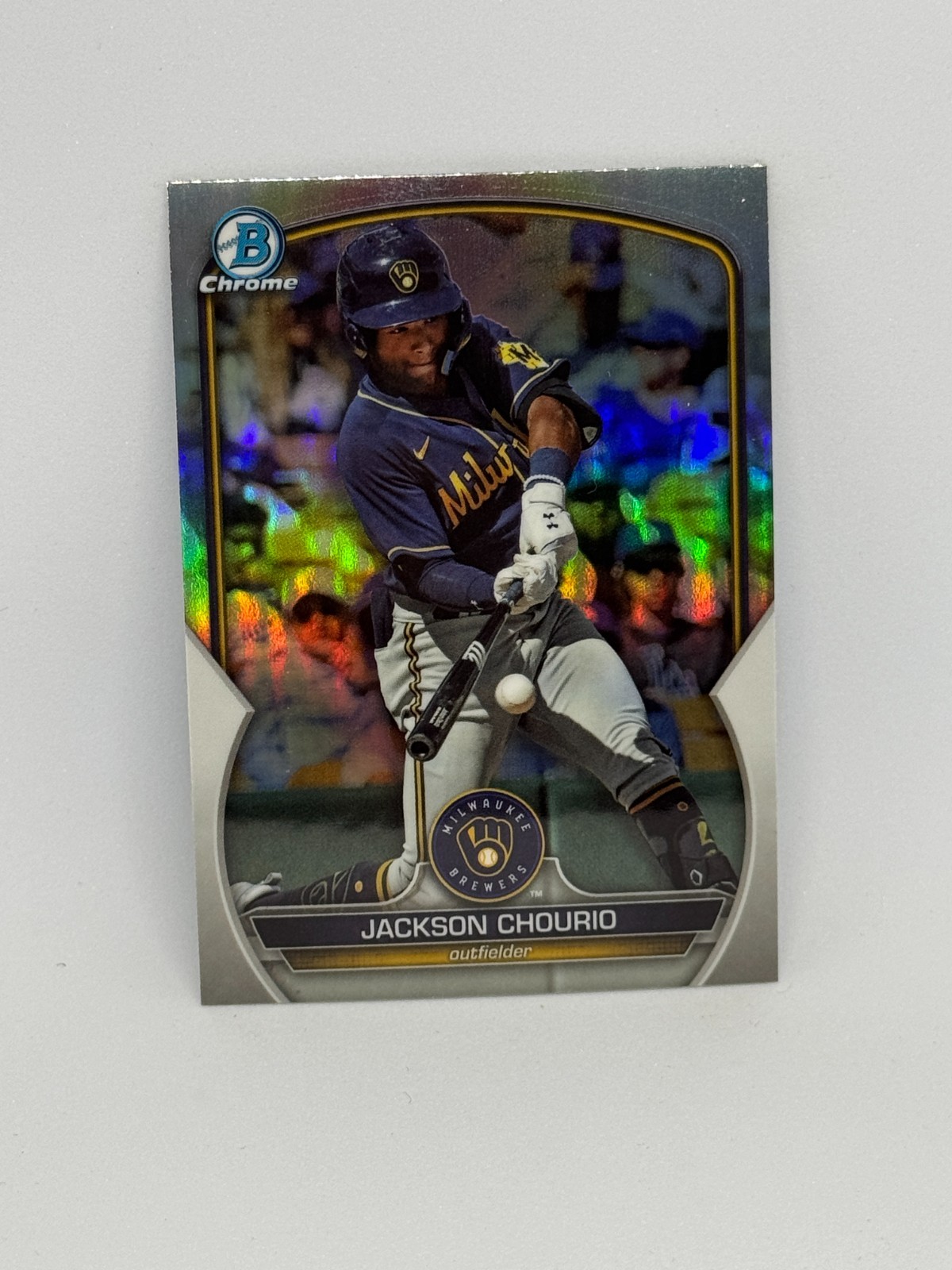 2023 Bowman Draft Chrome Jackson Chourio BDC-156 REFRACTOR
