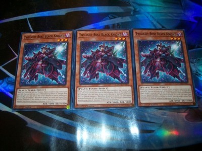 3x Twilight Rose Black Knight 1st Edition Common DOOD-EN005 Yu-Gi-Oh!
