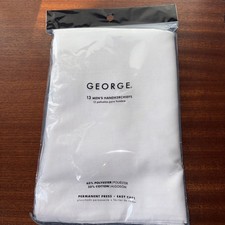 Men's Handkerchiefs Pack Of 13 George Brand Poly Cotton Sealed . AH-1