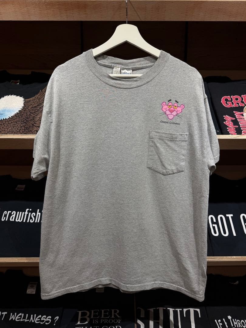 00s Owens Corning Pink Panther Pocket T Corporate Character