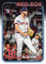 Justin Slaten 2024 Topps Update US178 Boston Red Sox Rookie Baseball Card