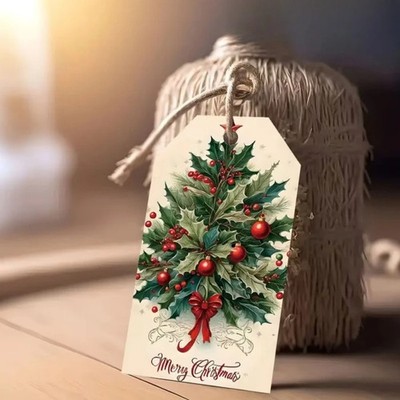 Weihnachtskarte DIY Geschenkanhänger Kreativ festlich dekorativ