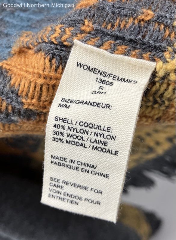 Women's WOOLRICH Gray/Multicolor Pattern Open Fro… - image 6