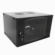 9U Wall Mount Server Rack Cabinet 19" 450mm Deep Glass Door Lock