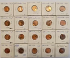 Lot of 20 Red UNC Off-Center Error Lincoln Memorial Cents/Pennies