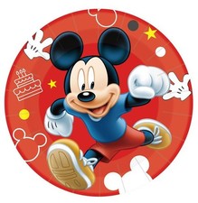 Plato Mickey Mouse Vajilla Fiesta de Cumpleaños Disney Dibujos Animados Mesa Decoración 7" 16 un.