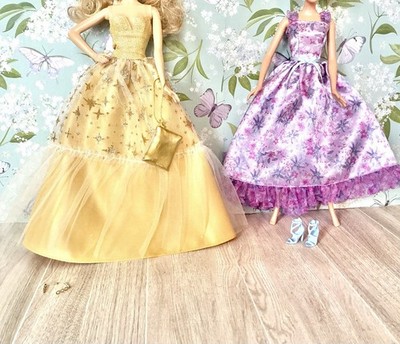 Barbie Doll Dresses Lot 2023 Holiday Barbie Dress & 2024 Birthday Wishes Dress