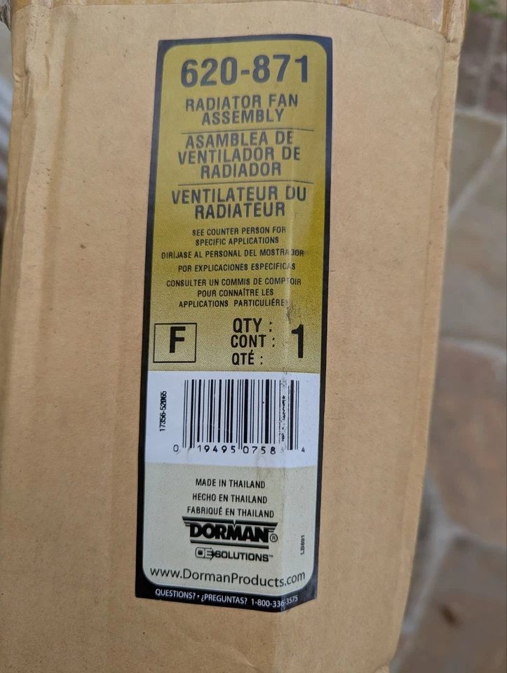 Conjunto de ventilador de radiador Dorman 620-013 1995-2000 Stratus/Cirrus - AU Foto 3 de 3