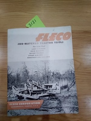 Fleco Wurzelschneider Steinstumpfentferner Traktor Raupe Verkaufsprospekt