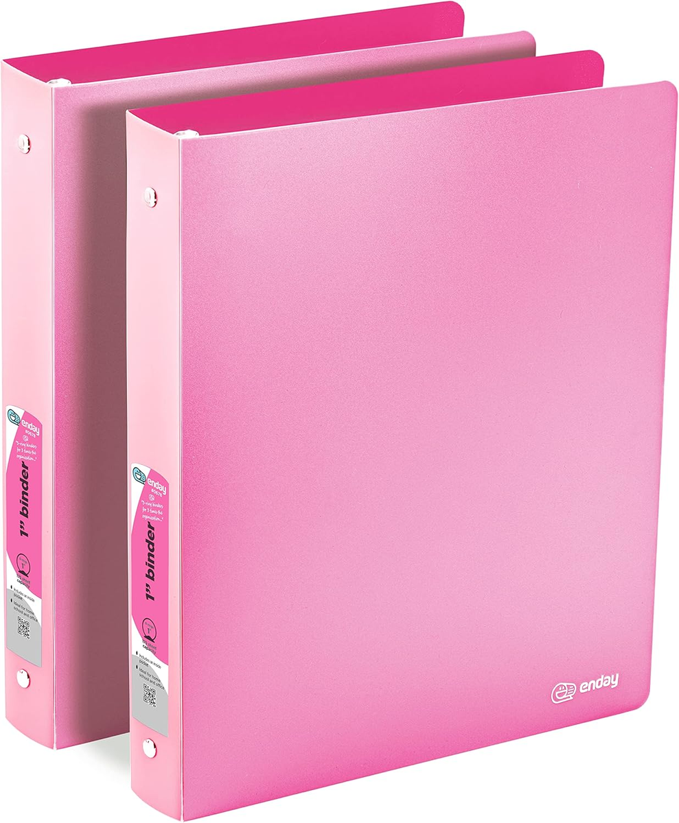 Snapklik.co : Koqye Binder Index Dividers, Pink Plastic Dividers For 3
