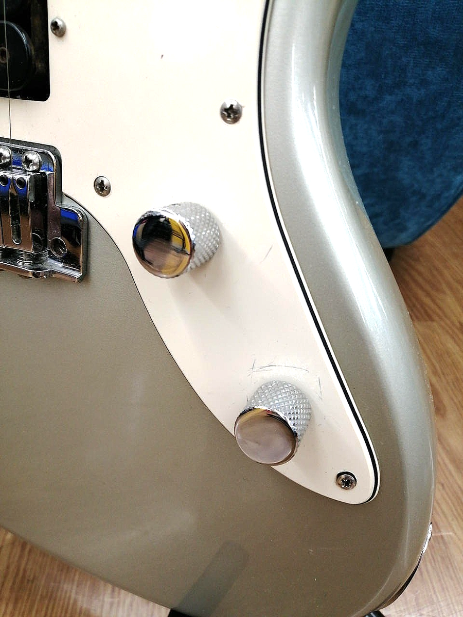 FERNANDES JG-40 Jaguar Jazz Master Silver XJAPAN Hide Vintage Rare