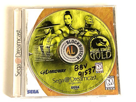 Mortal Kombat Gold Sega Dreamcast Complete Game Yellow Disc Case Manual MK 4 MK4
