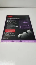 4 Packs 3M RS7114/10 Flip Frame Transparency Protectors 10 Per package NIP 