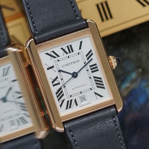 Cartier Tank Solo XL 18k Rose Gold Ref. W5200026 31 mm Automatic 2010s