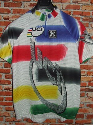 Bici Maglia Iridata IRIDATA UCI SANTINI MAGLIA BICI CICLISMO