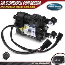 Air Suspension Compressor for Porsche Macan 2015-2018 L4 2.0L V6 3.0L with Relay