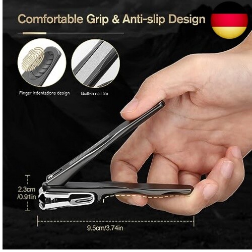 FERYES 360° drehbarer Nagelknipser für Senioren, Fingernagelknipser mit langem G - Bild 4 von 7