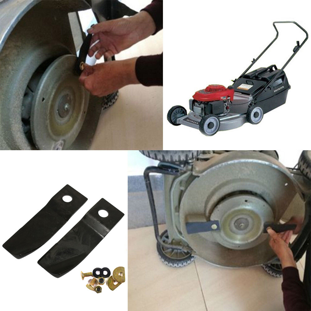 4x Lawn Mower Blades and Bolt Kit For Honda 19" HRU194 HRU195 HRU196