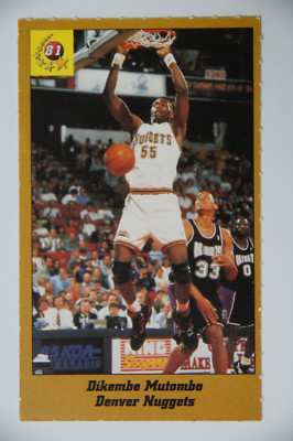 Dikembe Mutombo card - 1995 Magic Sport ID card #81 - ultra rare !! - Nuggets
