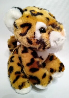 Leopard Jaguar Cub Jungle Cat Small Plush Stuffed 6'' Good Hoper Import Toy   