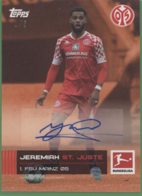 2/5 - Jeremiah St. Juste - ORANGE Authentic Autograph Limited On Demand 2021