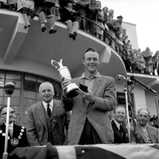 American Arnold Palmer British Open Golf Championship trophy r- 1961 Old Photo