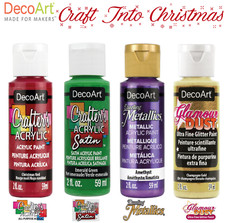 DecoArt Acrylic Paint, Crafters, Dazzling Metallics, Glamour Dust, Satin Paint