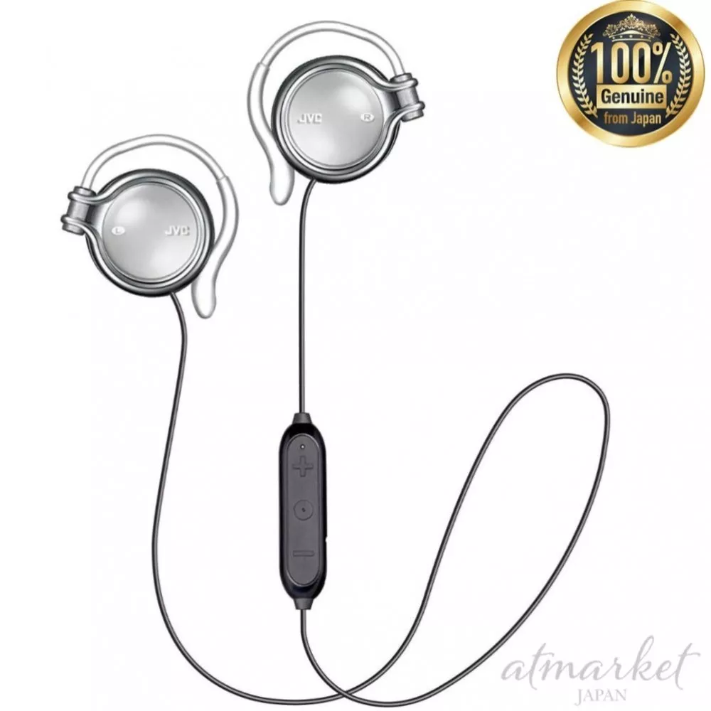 JVC Earphone HA-AL102BT-S Wireless Bluetooth High Quality Silver From JAPAN  NEW