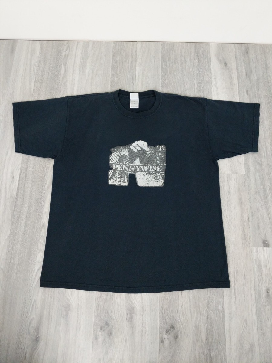 Vintage Pennywise Band T-Shirt Size XL Punk 90s Y2K Fist Graphic 