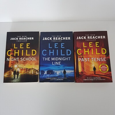 Night School The Midnight Line Past Tense Lee Child Jack Reacher #21 22 23 Lg PB