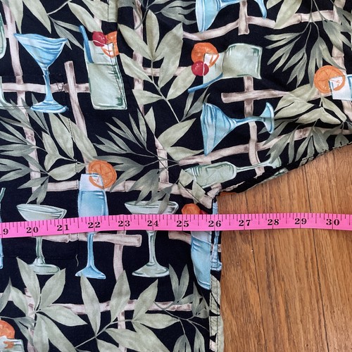 Campia Moda Men's Short Sleeve Hawaiian Shirt 100% Rayon XXL 2XL Tiki Cocktails - Picture 5 of 6