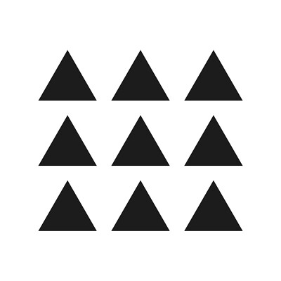 Set of 9 Triangle Shape Vinyl Decal shape symbol Sticker | eBay