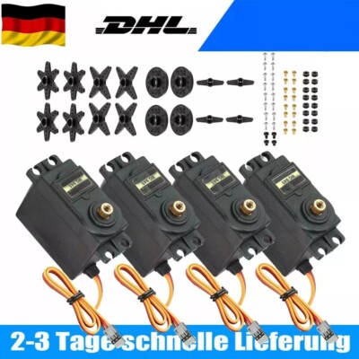 4X Digital Servo MG945 Gear RC Flugzeug-Modellbau 55g Metall Metallgetriebe Set