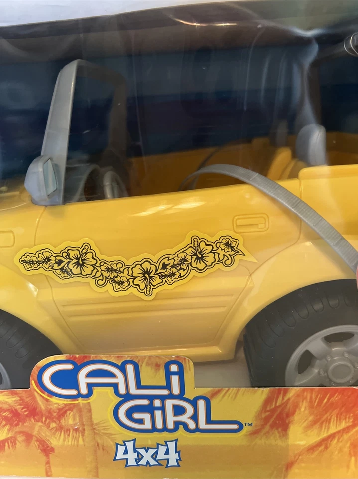 Barbie Cali Niña Jeep Amarillo 4 X4 Nuevo Foto 4 de 4