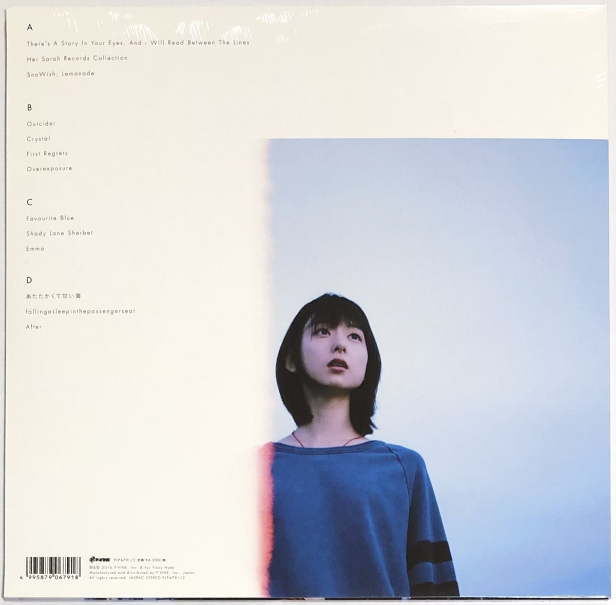For Tracy Hyde / Film Bleu 2016 Light Blue Color Vinyl LP Japan