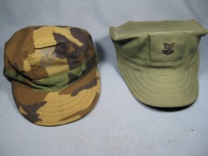 Lot of 2 Vintage US Marines Corps Hats Size Medium 7 1/4"