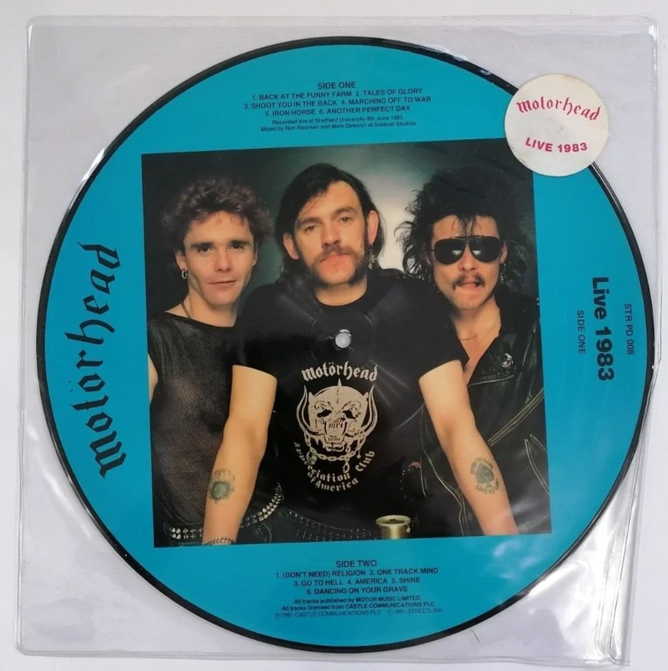 Motorhead Live 1983 Vinyl LP Picture Disc Limited Edition No. 2470 A1 B1 - EX - Image 4 of 4