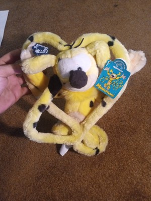 1990s Applause Disney Marsupilami Heart tail Plush yellow black spotted tag E