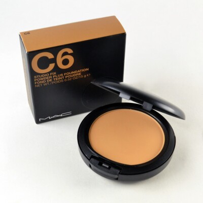 Mac Studio Fix Powder Plus Foundation C6 - Full Size 0.52 Oz. / 15 g New