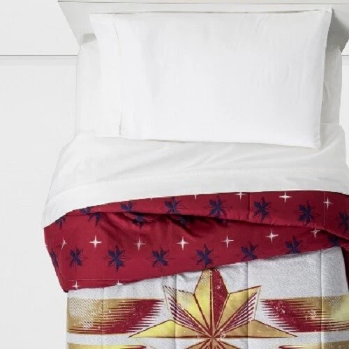 Edredón reversible Marvel's Captain Marvel Twin Foto 3 de 4