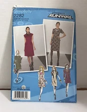 Simplicity 2282 Misses' Dress PATTERN SIZES 4-12 Project Runway Uncut