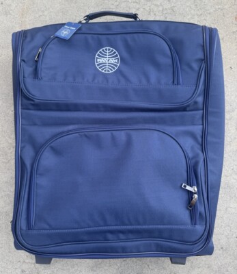 PAN AM First Class Airlines Rolling Suitcase Carry All Luggage Bottom Drop 23''