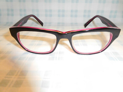 FreudenHaus Hausmarke Onyx Berry Horn Rim Sunglasses Eyeglasses Eyeglass Frame