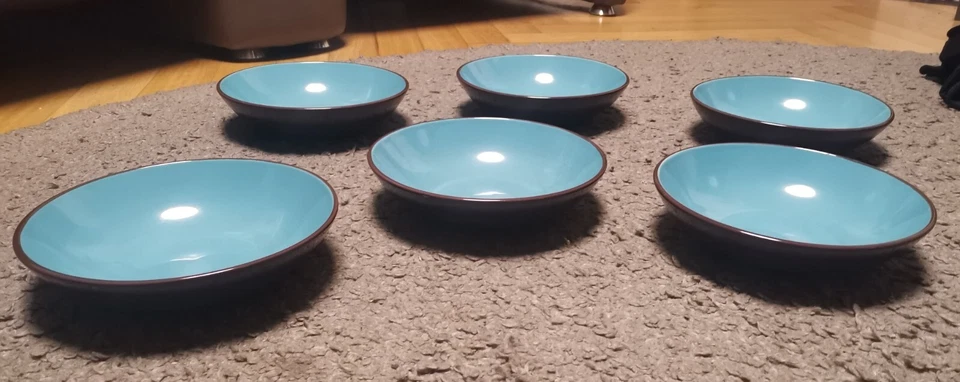 Villa D'este Suppenteller, tiefe Teller, 6 Stück 