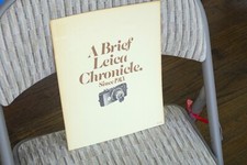 A brief Leica Chronicle since 1913 brochure, including O IIIf IIIG M3 M2 Camera