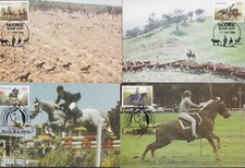 1986 HORSES DECIMAL STAMP MAXICARD SET NEW #92